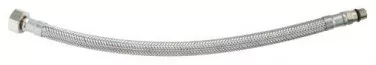Flexible sanitaire 1 écrou tournant femelle 12/17 - 1 raccord mâle 10/100 - Longueur 300mm DN8