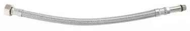 Flexible sanitaire 1 écrou tournant femelle 12/17 - 1 raccord mâle 10/100 prolongé - Longueur 300mm - DN8