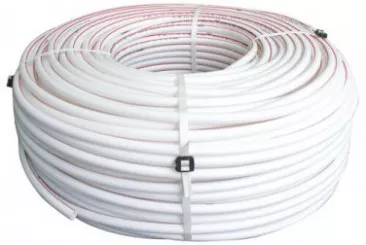 Tube PER BAO nu blanc avec liseret rouge ø12 240m