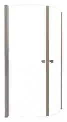 Paroi de douche quart de cercle verre transparent SELYNA 90cm