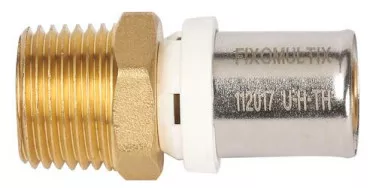 Raccord mâle fixe à sertir multicouche ø16-12/17