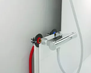FIXOPLAC PER ø16 - F15/21 Bain-douche raccords coudés à sertir 