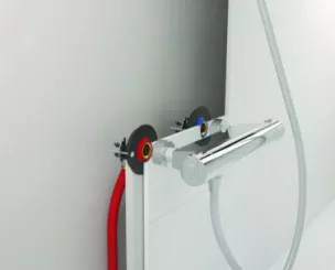 FIXOPLAC PER ø16 - F15/21 Bain-douche raccords coudés à glissement 