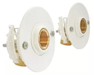FIXOPLAC PER ø12 - F15/21 Bain-douche plaque ALVÉOLAIRE raccords coudés à glissement 