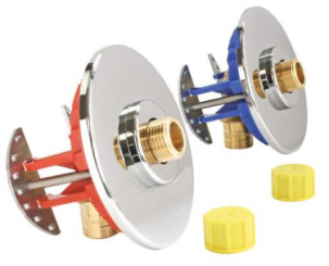 FIXOPLAC PER ø16 - M12/17 Sous lavabo raccords coudés à glissement 