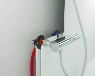 FIXOPLAC PER ø12 - F15/21 Bain-douche raccords coudés à compression 