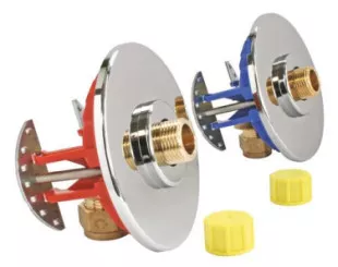 FIXOPLAC PER ø16 - M12/17 Sous lavabo raccords coudés à compression 
