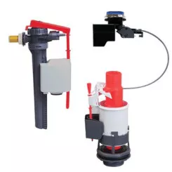 Mécanisme complet double poussoir à câble tronic 2 - WIRQUIN