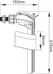Robinet flotteur silencieux & compact à alimentation latérale