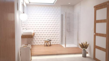 Paroi de douche porte pivotante verre transparent SELYNA 80cm