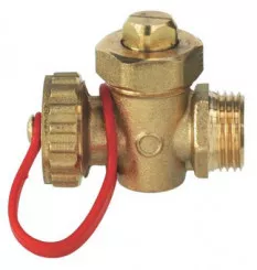 Robinet de vidange laiton brut M15/21 à boisseau et presse étouppe