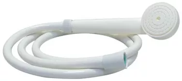 Combiné de douche blanc 2m