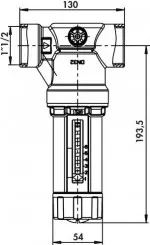 Régulateur de pression à cartouche double femelle 40/49