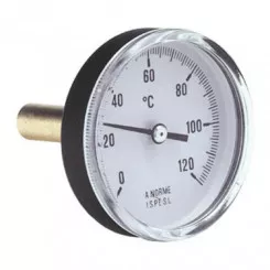 Thermomètre à cadran à dilatation de liquide ø63mm plonge 100mm 