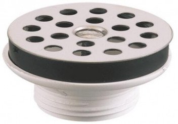 Bonde de lavabo plastique à grille plate inox ø63mm