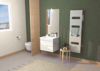 Meuble LUMPUR à suspendre 60cm miroir affleurant - BATHROOM THERAPY