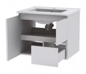 Meuble LUMPUR à suspendre 60cm miroir affleurant