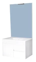 Meuble LUMPUR à suspendre 80cm miroir affleurant