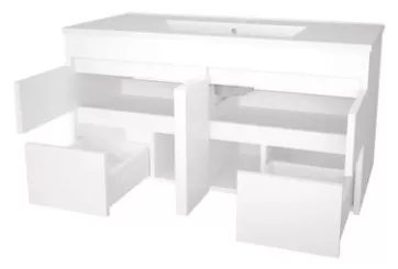 Meuble LUMPUR à suspendre 100cm miroir affleurant