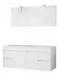 Meuble LUMPUR à suspendre 120cm miroir suspendu