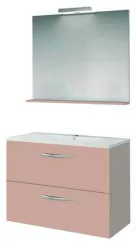 Meuble DUBAI à suspendre 60cm rose poudré