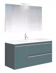 Meuble BOSTON à suspendre 100cm bleu paon