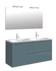 Meuble BOSTON à suspendre 120cm bleu paon