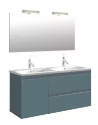 Meuble BOSTON à suspendre 120cm bleu paon