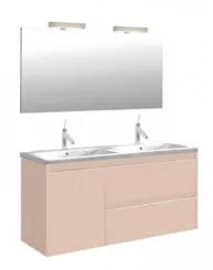 Meuble BOSTON à suspendre 120cm rose poudré
