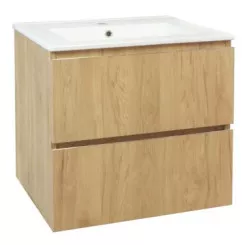 Meuble OSLO à suspendre 2 tiroirs 60cm bois