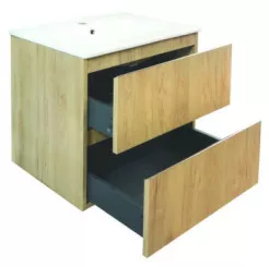 Meuble OSLO à suspendre 2 tiroirs 80cm bois