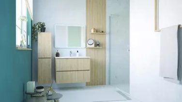 Meuble OSLO à suspendre 2 tiroirs 80cm bois