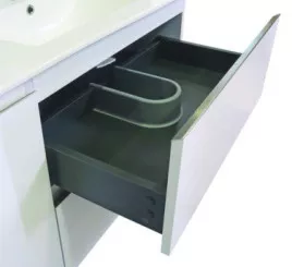 Meuble OSLO à suspendre 2 tiroirs & 1 porte 90cm blanc mat
