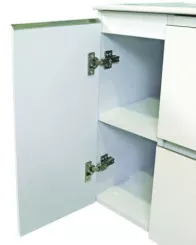 Meuble OSLO à suspendre 2 tiroirs & 1 porte 90cm blanc mat