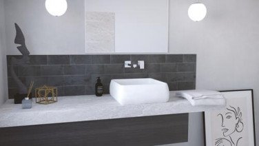 Vasque design carré à poser 41cm - BATHROOM THERAPY