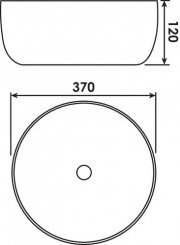 Vasque à poser ronde ø37x12 cm veniz noire - BATHROOM THERAPY