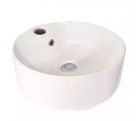 Vasque à poser ronde ø40x16 cm blanche