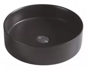 Vasque à poser ronde ø39,5x11,5 cm noire