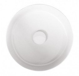 Vasque à poser ronde ø38x13,5 cm blanche