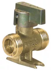 Robinet d'arrêt 1/4 de tour à patte pour gaz propane M20/150