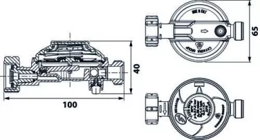 Détendeur à sécurité pour gaz butane