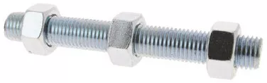 Tirant acier zingue 3 écrous 8.8 20/150