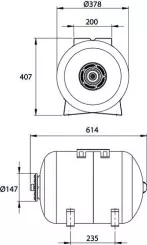 Réservoir à vessie interchangeable 50 litres