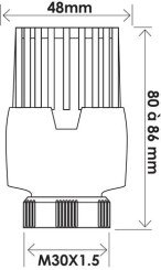 Tête thermostatique à élément sensible liquide VT0,5