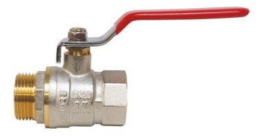 Vanne à sphère mâle femelle 20/27 à manette plate