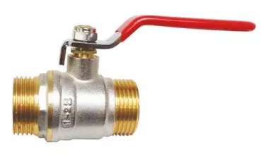 Vanne à sphère double mâle 50/60 à manette plate