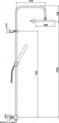 Colonne de douche thermostatique Access'O 