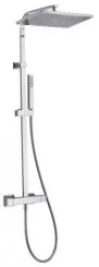 Colonne de douche thermostatique téléscopique corps froid CUADR'O 