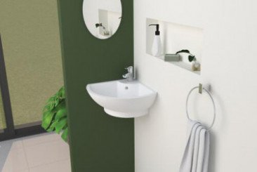 Lave-mains d'angle 33x33x18cm - BATHROOM THERAPY