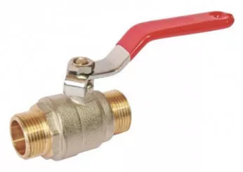 Vanne à sphère double mâle 50/60 V490 à manette plate